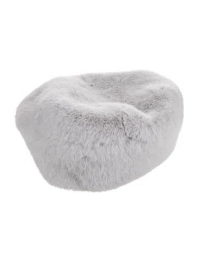 Pre-owned Eugenia Kim Faux Fur Hat W/tags W/tags In Gray