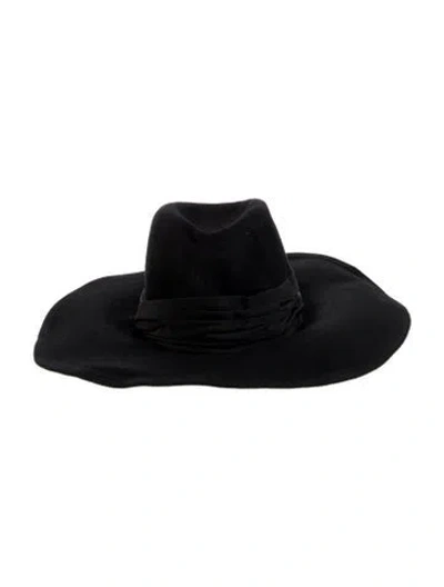 Pre-owned Eugenia Kim Fedora Hat In Black
