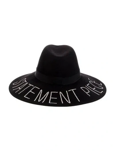 Pre-owned Eugenia Kim Fedora Hat In Black