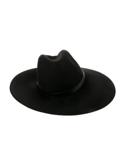 Pre-owned Eugenia Kim Fedora Hat In Black
