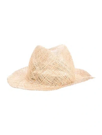 Pre-owned Eugenia Kim Fedora Hat In Neutral
