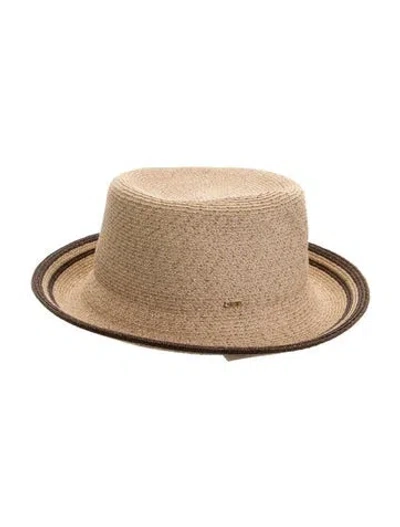 Pre-owned Eugenia Kim Fedora Hat In Neutral