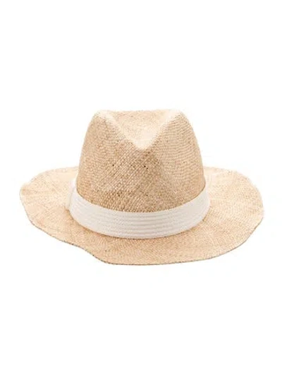 Pre-owned Eugenia Kim Fedora Hat In Neutral