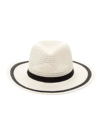 Pre-owned Eugenia Kim Fedora Hat In Neutral