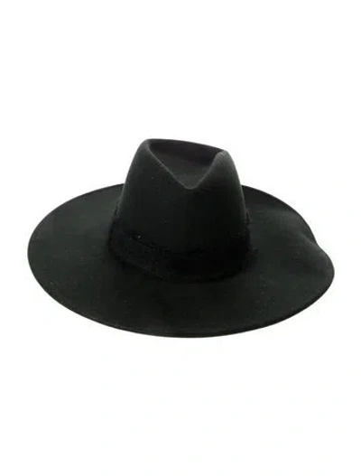 Pre-owned Eugenia Kim Felt Gambler Hat In Black