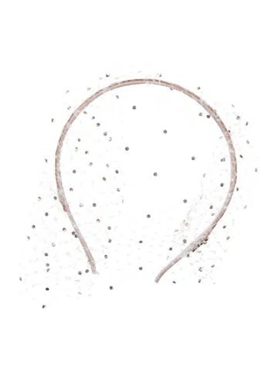 Pre-owned Eugenia Kim Fishnet Headband In Neutral