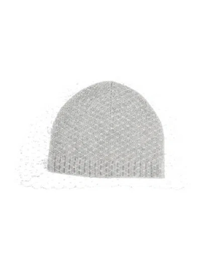 Pre-owned Eugenia Kim Fishnet Knit Beanie W/tags In Gray