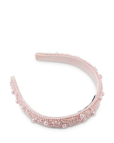 Eugenia Kim Flora Faux Pearl Headband In Pale Pink