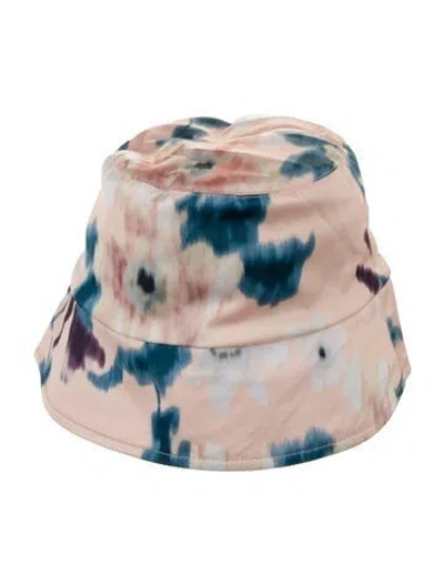 Pre-owned Eugenia Kim Floral Print Bucket Hat W/tags In Pink