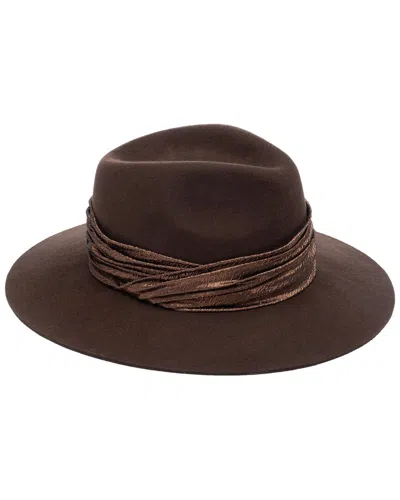 Eugenia Kim Georgina Wool Hat In Brown