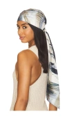 Eugenia Kim Gigi Headscarf In Ivory  Beige  & Navy