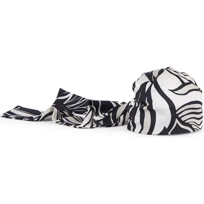 Eugenia Kim Gigi Satin Head Wrap In Brown