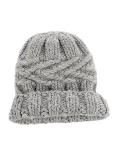 Pre-owned Eugenia Kim Grey Beanie Hat In Gray