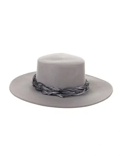 Pre-owned Eugenia Kim Grey  Cowboy Hat W/tags In Gray