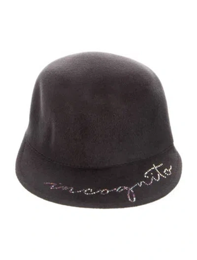 Pre-owned Eugenia Kim Grey Felt Cap W/tags In Gray