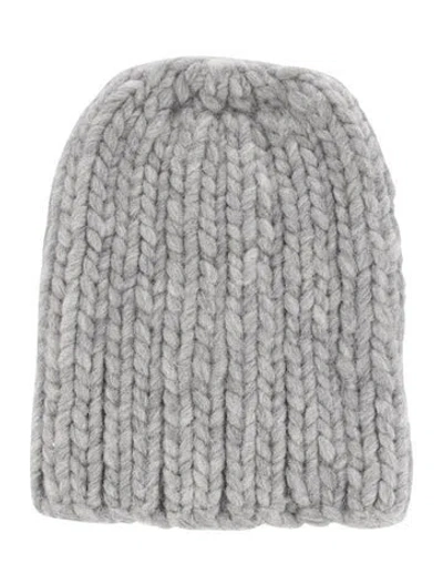 Pre-owned Eugenia Kim Grey Wool Knitted Beanie In Gray