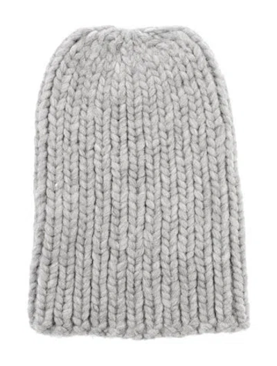 Pre-owned Eugenia Kim Grey Wool Knitted Beanie With Tags In Gray