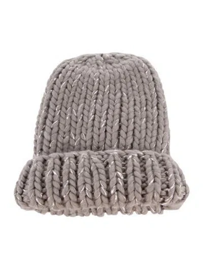 Pre-owned Eugenia Kim Grey Wool Knitted Beanie With Tags. In Gray