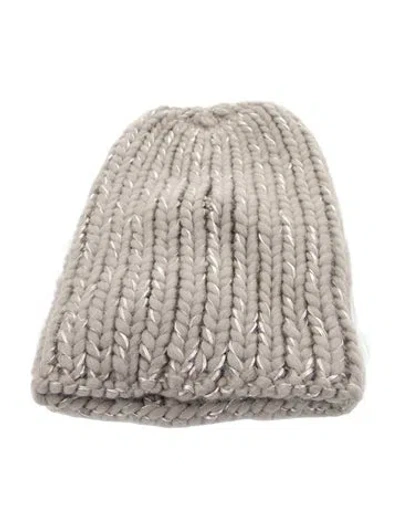 Pre-owned Eugenia Kim Grey Wool Knitted Beanie With Tags In Gray