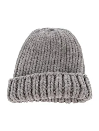 Pre-owned Eugenia Kim Grey Wool Knitted Beanie With Tags. In Gray