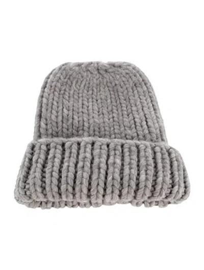 Pre-owned Eugenia Kim Grey Wool Knitted Beanie With Tags. In Gray