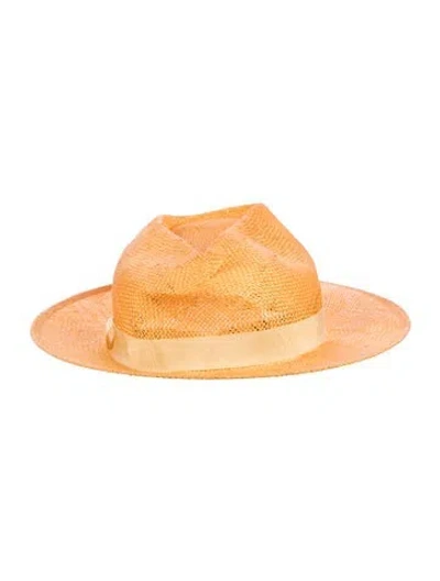 Pre-owned Eugenia Kim Hat In Orange