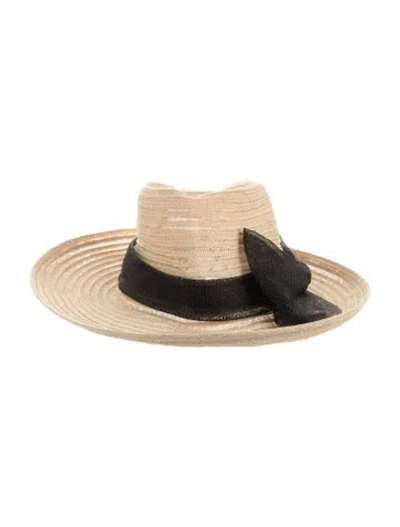 Pre-owned Eugenia Kim Hemp Sun Hat In Neutral