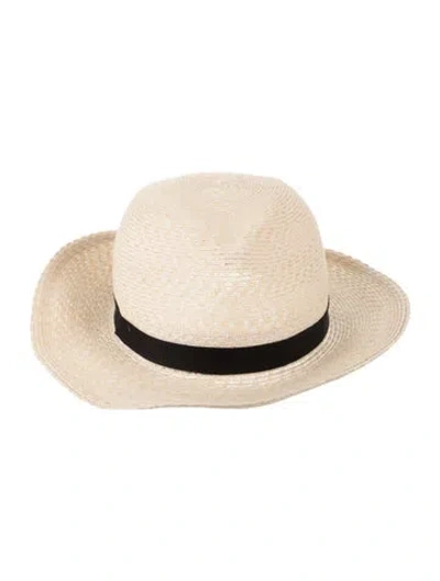 Pre-owned Eugenia Kim Hemp Sun Hat In Neutrals