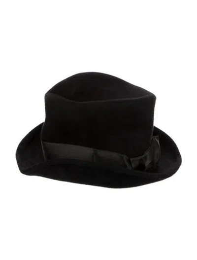 Pre-owned Eugenia Kim High Crown Hat In Black