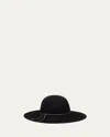 Eugenia Kim Honey Chain-trimmed Wool Felt Fedora In Black