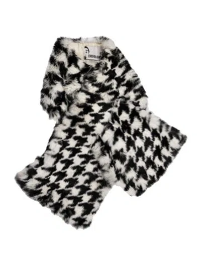 Pre-owned Eugenia Kim Houndstooth Print Scarf In Multi