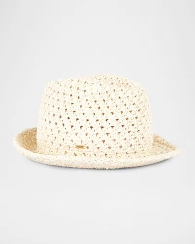 Eugenia Kim Jo Raffia Crochet Bucket Hat In Neutral