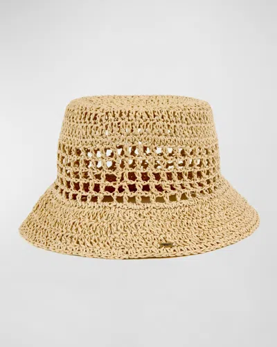 Eugenia Kim Jonah Crochet Bucket Hat In Neutral