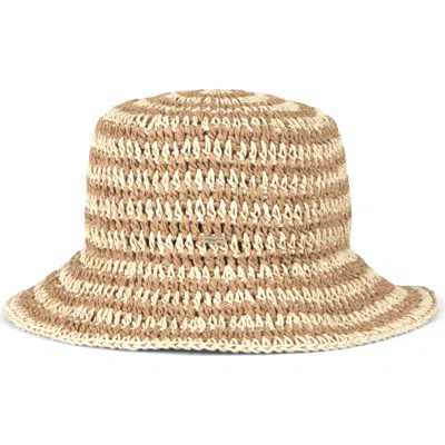 Eugenia Kim Jonah Crochet Straw Bucket Hat In Pink
