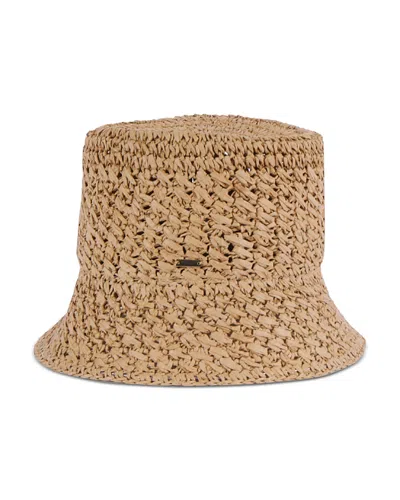 Eugenia Kim Jonah Crocheted Packable Bucket Hat In Brown