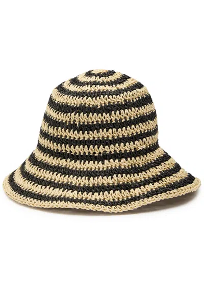 Eugenia Kim Jonah Striped Straw Bucket Hat