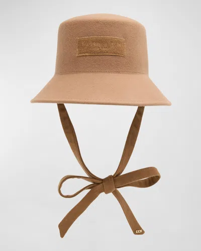 Eugenia Kim Jonah Wool Felt Bucket Hat In Camel