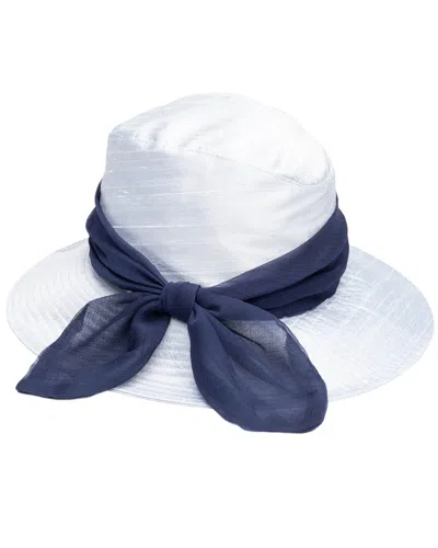 Eugenia Kim Jordana Silk Dupioni Hat In White