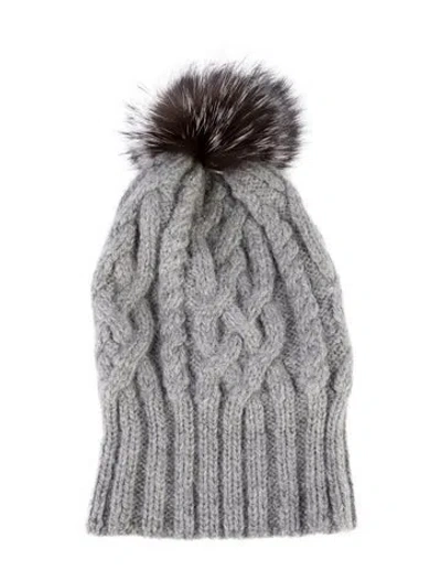 Pre-owned Eugenia Kim Knit Alpaca Beanie In Gray