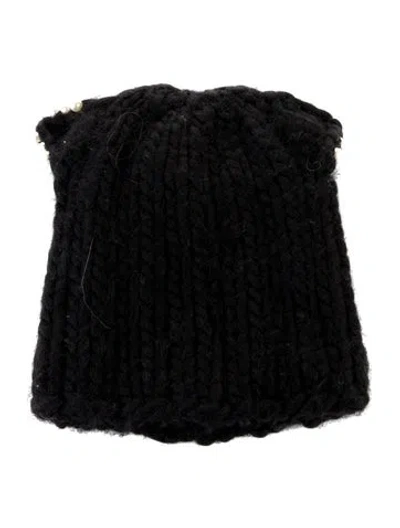Pre-owned Eugenia Kim Knit Beanie In Black