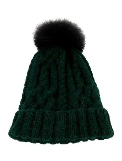 Pre-owned Eugenia Kim Knit Beanie In Green