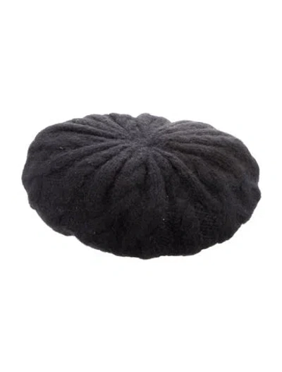 Pre-owned Eugenia Kim Knit Beret Hat W/tags In Black