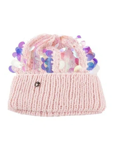 Pre-owned Eugenia Kim Knit Embellishment Beanie W/ Tags In Pink