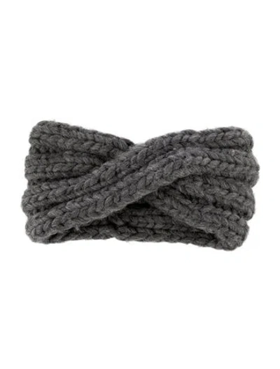 Pre-owned Eugenia Kim Knit Headband In Gray