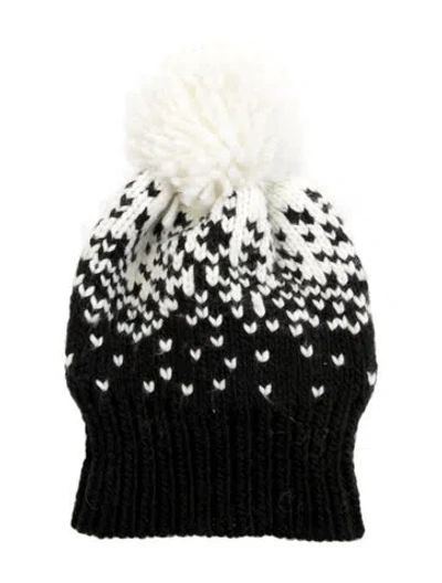 Pre-owned Eugenia Kim Knit Pom-pom Beanie In Neutral