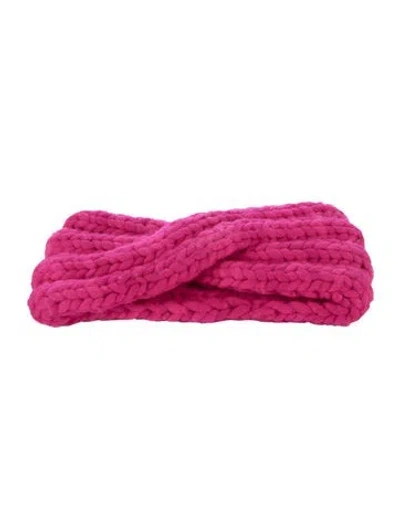 Pre-owned Eugenia Kim Knit Wool Headband In Pink