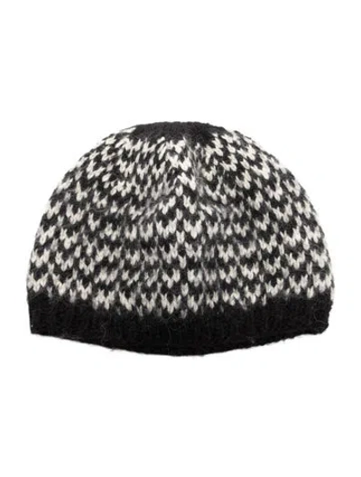 Pre-owned Eugenia Kim Knitted Alpaca Beanie In Black