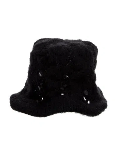 Pre-owned Eugenia Kim Knitted Beanie In Black