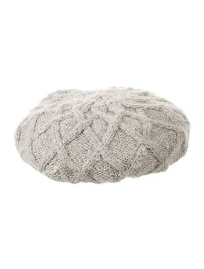 Pre-owned Eugenia Kim Knitted Beanie In Gray