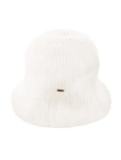 Pre-owned Eugenia Kim Knitted Beanie In White